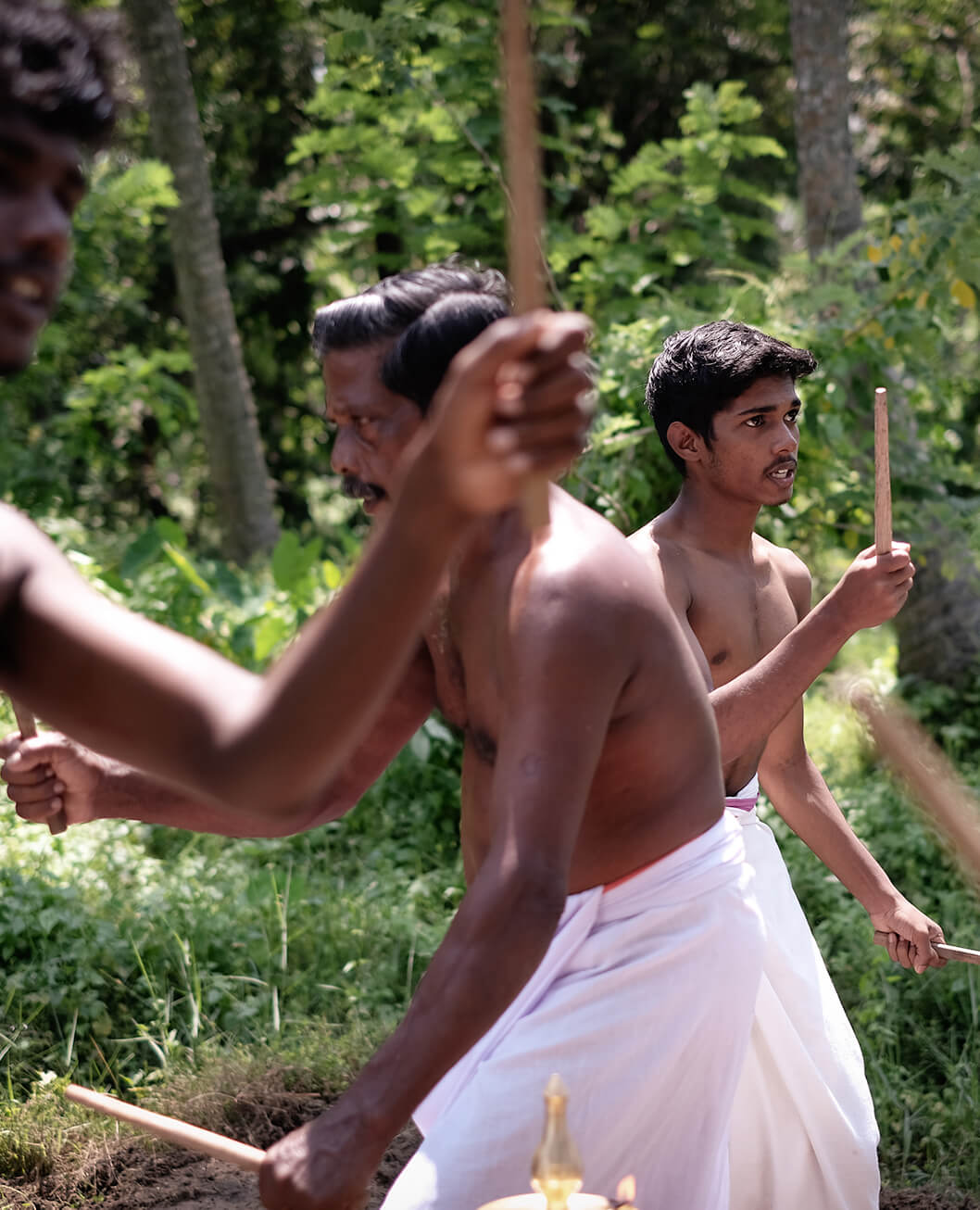 See a Kathakali performance in Kerala.
